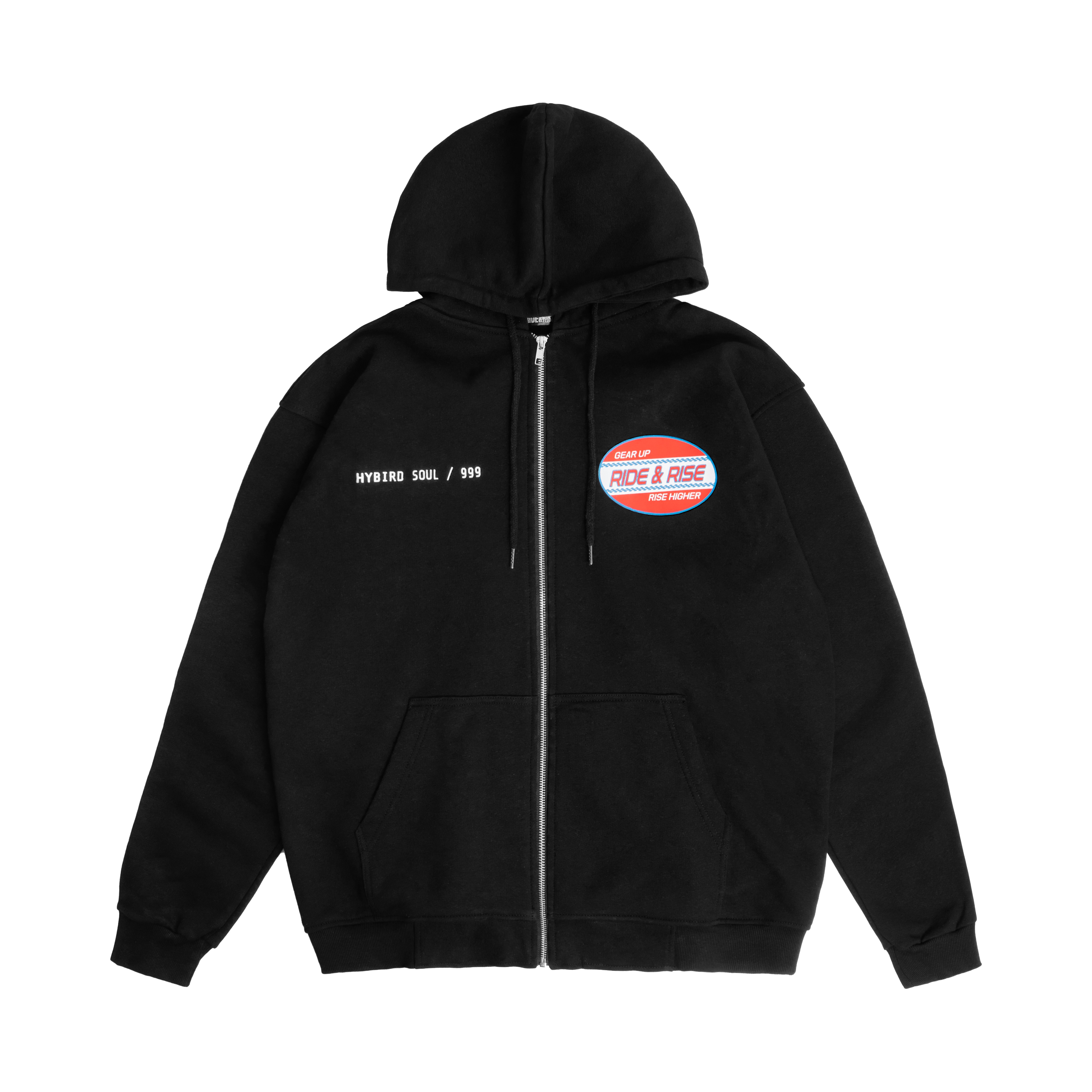 Ride and Rise - Nitra Zip Hoodie Jacket Black 1